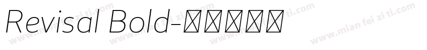 Revisal Bold字体转换